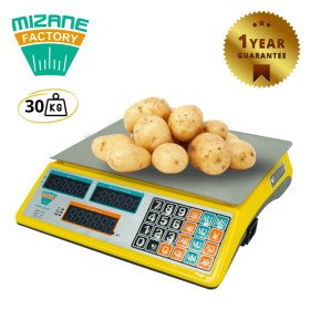 Mizane Factory Balance Électronique 30 KG 12 mois Garantie ACS-30E