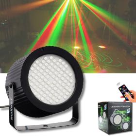 Projecteur Lumière stroboscopique DJ vitesse de clignotement réglable led Flash blanc 20W 88 LED