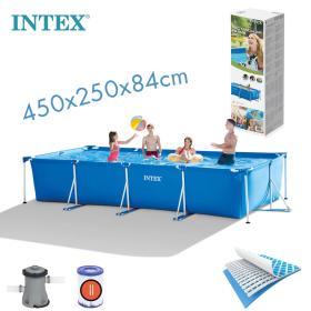 INTEX Piscine Rectangulaire Frame Pool Set 450x220x84 cm 28274NP