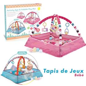 Tapis et Air de Jeu Pour Bébé avec Jouets et Accessoires