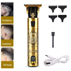 Tondeuse à cheveux professionnelle Zéro absolu , Dégradé , Low fade , Style vintage avec affichage LCD