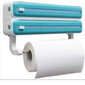 Distributeur Porte-rouleaux De Papier 3 En 1 Pour Cuisine