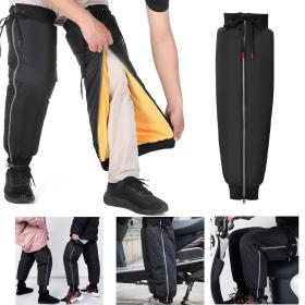 Jambières de Moto Tissu Imperméable avec Fermeture éclair