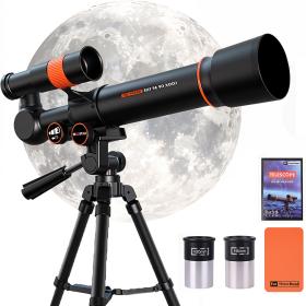 Télescope réfracteur d’ouverture pour observer les étoiles avec trépied réglable