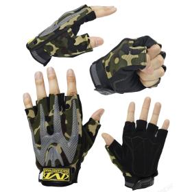 Mechanix Gants de Moto antidérapants demi-doigt قفازات المضادة للانزلاق نصف اصبع للدراجات النارية