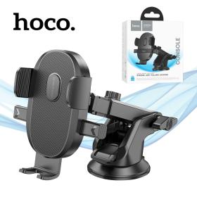 Hoco Support téléphone à un bouton pour voiture (Pare-Brise et tableau de bord) - H19